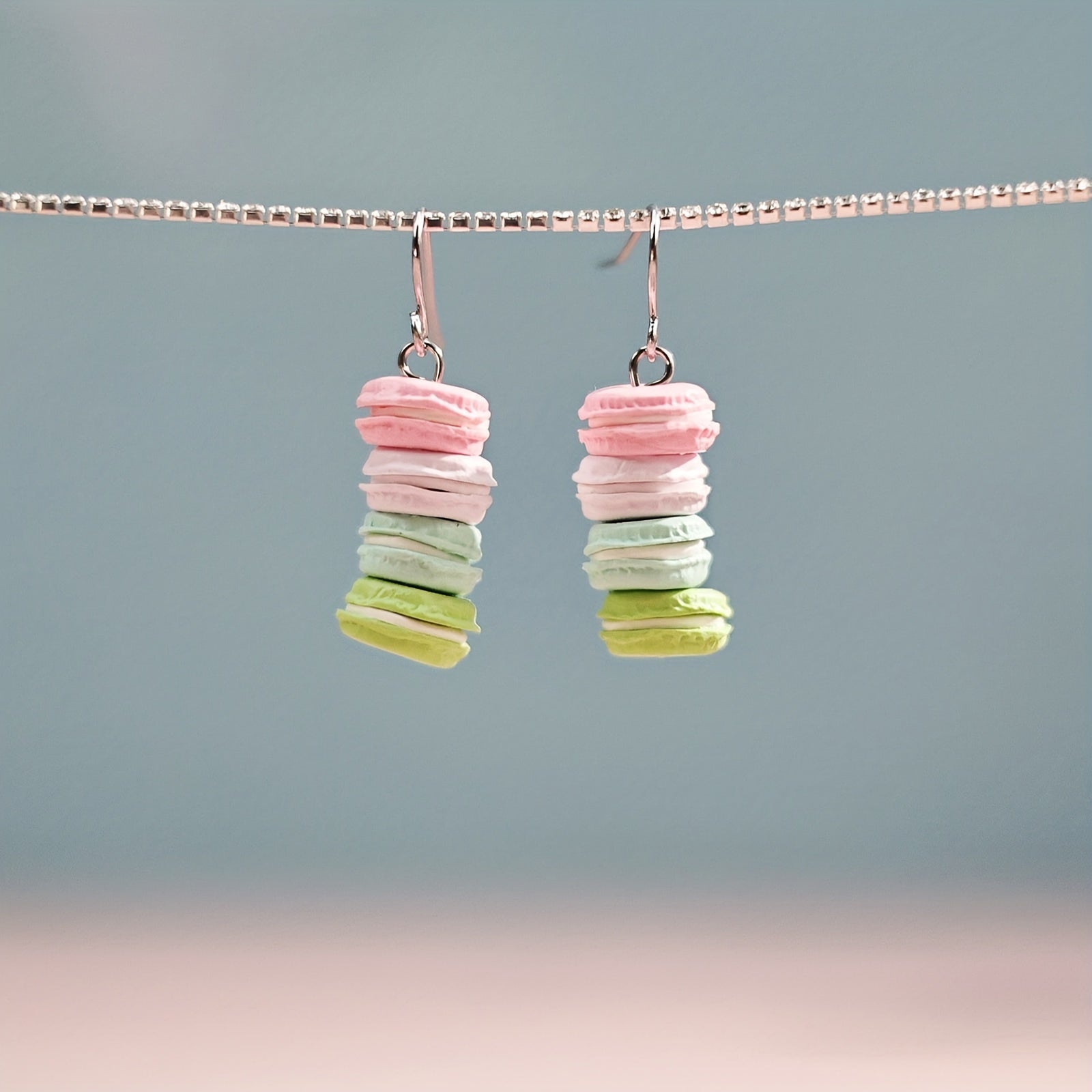 Cute Multicolored Macaroon Stack Earrings for Girls