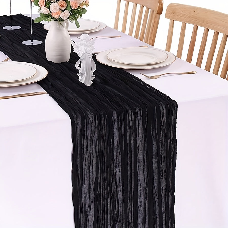 Polyester Table Runner for Bohemian Rural Dinner Decoration