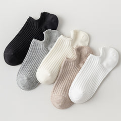 5 Pairs Soft Lightweight Low Cut Ankle Socks Women's Stockings