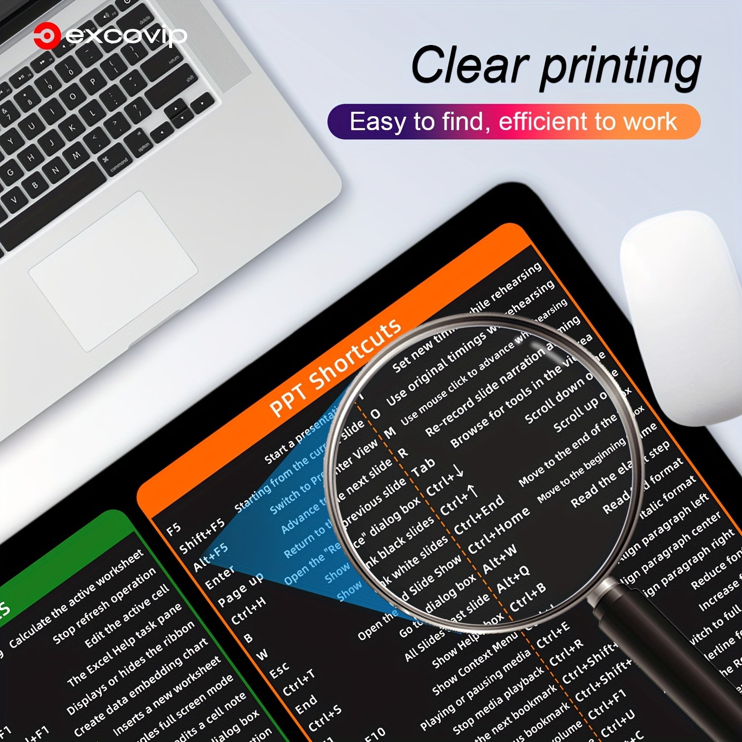 Windows Shortcut Key Mouse Pad 70x30x0.27 Inch