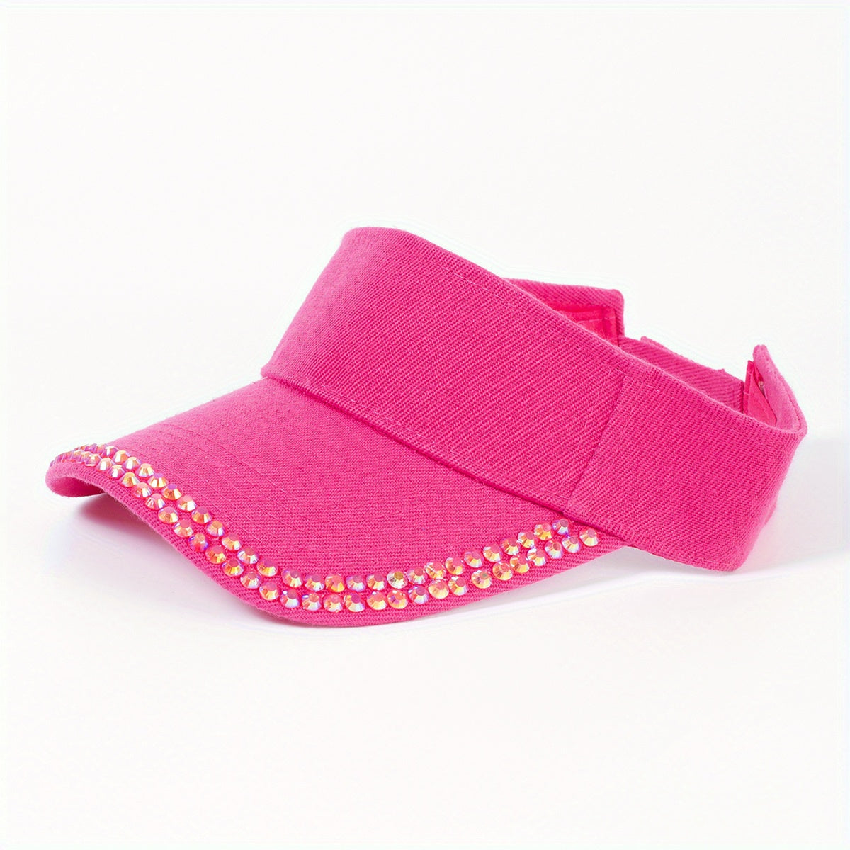 Y2K Candy Visor Hat with Rhinestones