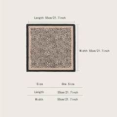Leopard Print Square Scarf Classic Bandana Neckerchief
