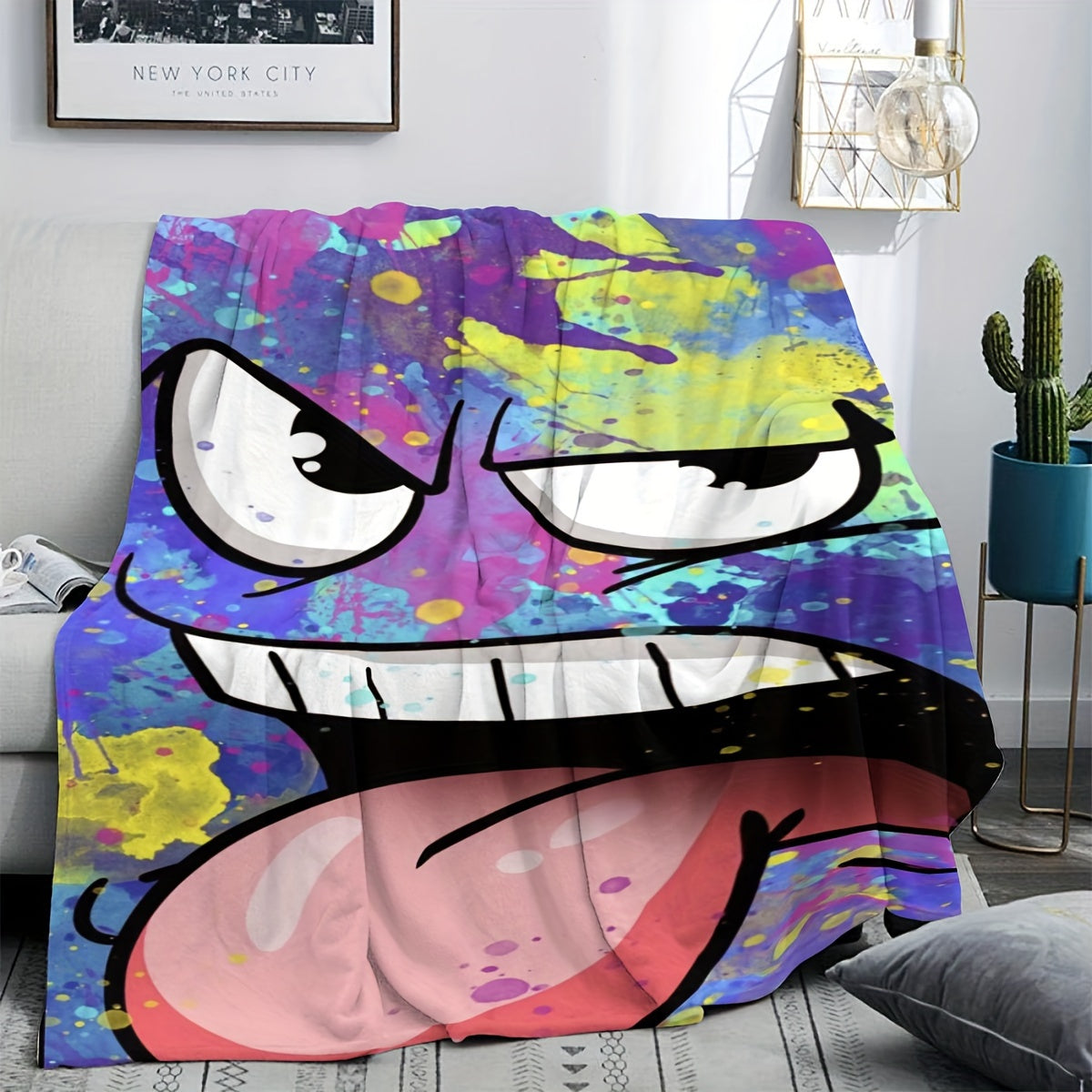 Ghost Face Printed Blanket for Home & Outdoor Use