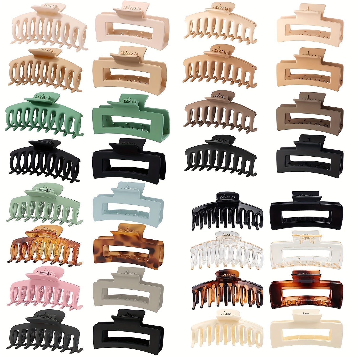 Hair Claw For Women And Girls Solid Shark Claw