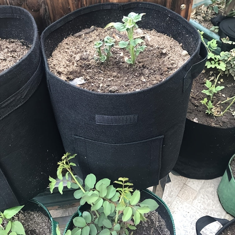 Potato Planting Bags Garden Vegetable Growing Bags Fabric Potting Bags