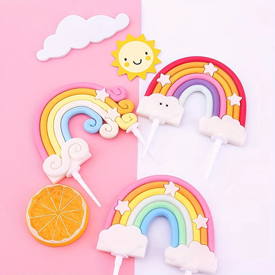 Rainbow Cake Insert Decoration Pride Theme Supplies