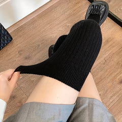 Ribbed Thigh High Socks Comfy Over The Knee Stockings