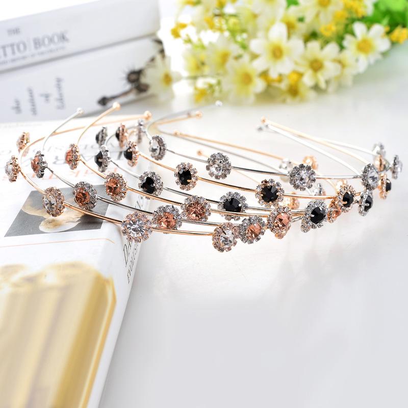 Rhinestone Hairband Wedding Crystal Headband Crown Tiara Hair Accessories