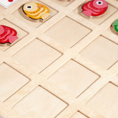 Wooden Fish Direction Game Arrow & Sorting Educational Toy for Kids
