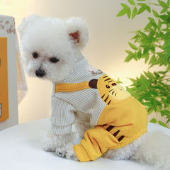 Corduroy Jumpsuit for Small Dogs Puppy Overalls Classic Outfit