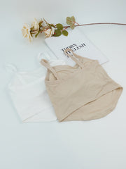 2pcs Letter Print Cami Tops Slim Fit Women's Lingerie
