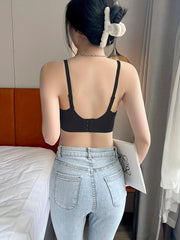 Wireless Push Up Bra Hollow Out Comfy & Breathable Women's Lingerie
