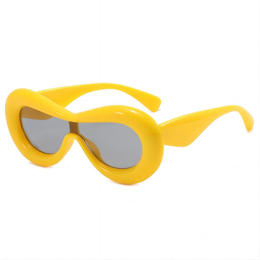 Thick Frame Sexy Lip Y2K Sunglasses Women Punk Party Shades Futuristic Eyewear