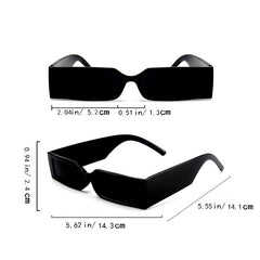 90s Vintage Oversized Rectangle Sunglasses UV400 Protection