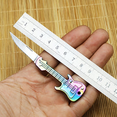 Portable Mini Folding Guitar Keychain with Bass Handle