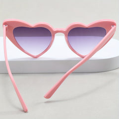 Heart Sunglasses Gradient Lens Photo Prop Glasses Casual Outdoor Eyewear