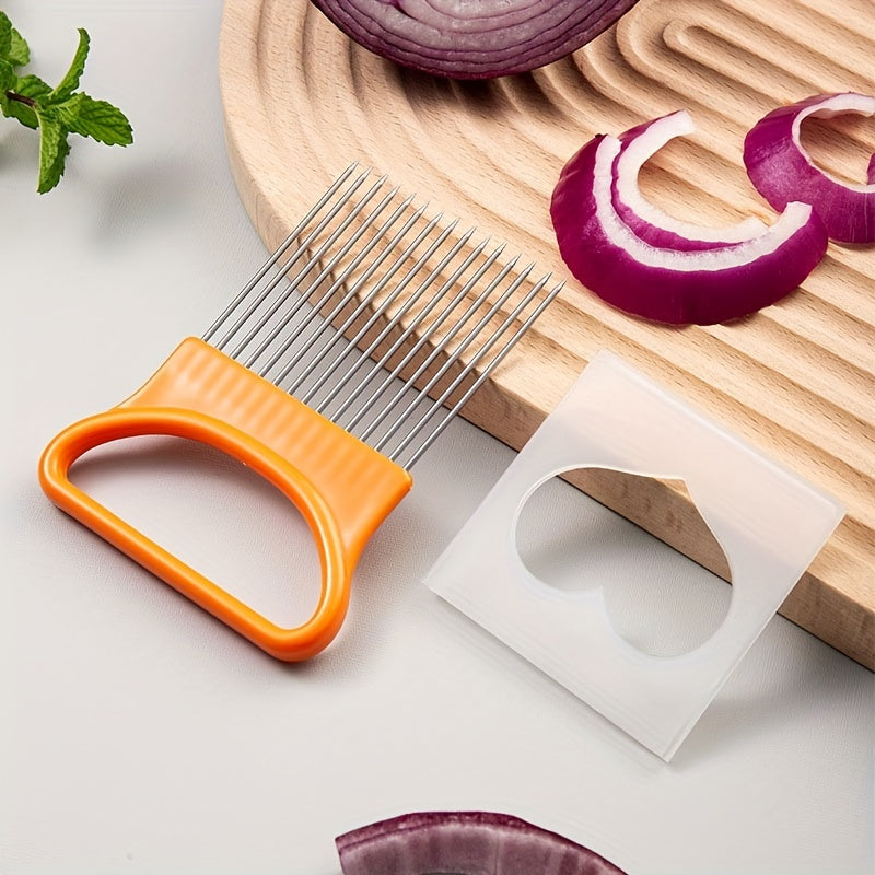 Onion Holder Slicer Stainless Steel Kitchen Tool