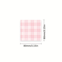 Colorful Checkerboard Series Non-sticky Notes