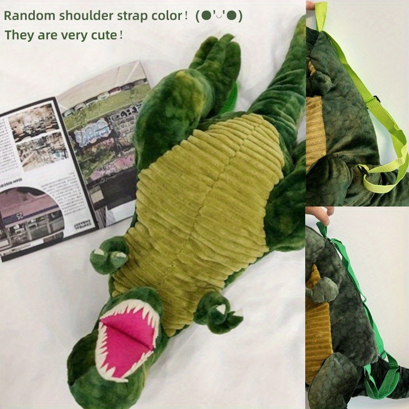 Boys Dinosaur Shaped Plush Backpack w/ Belt - Gift