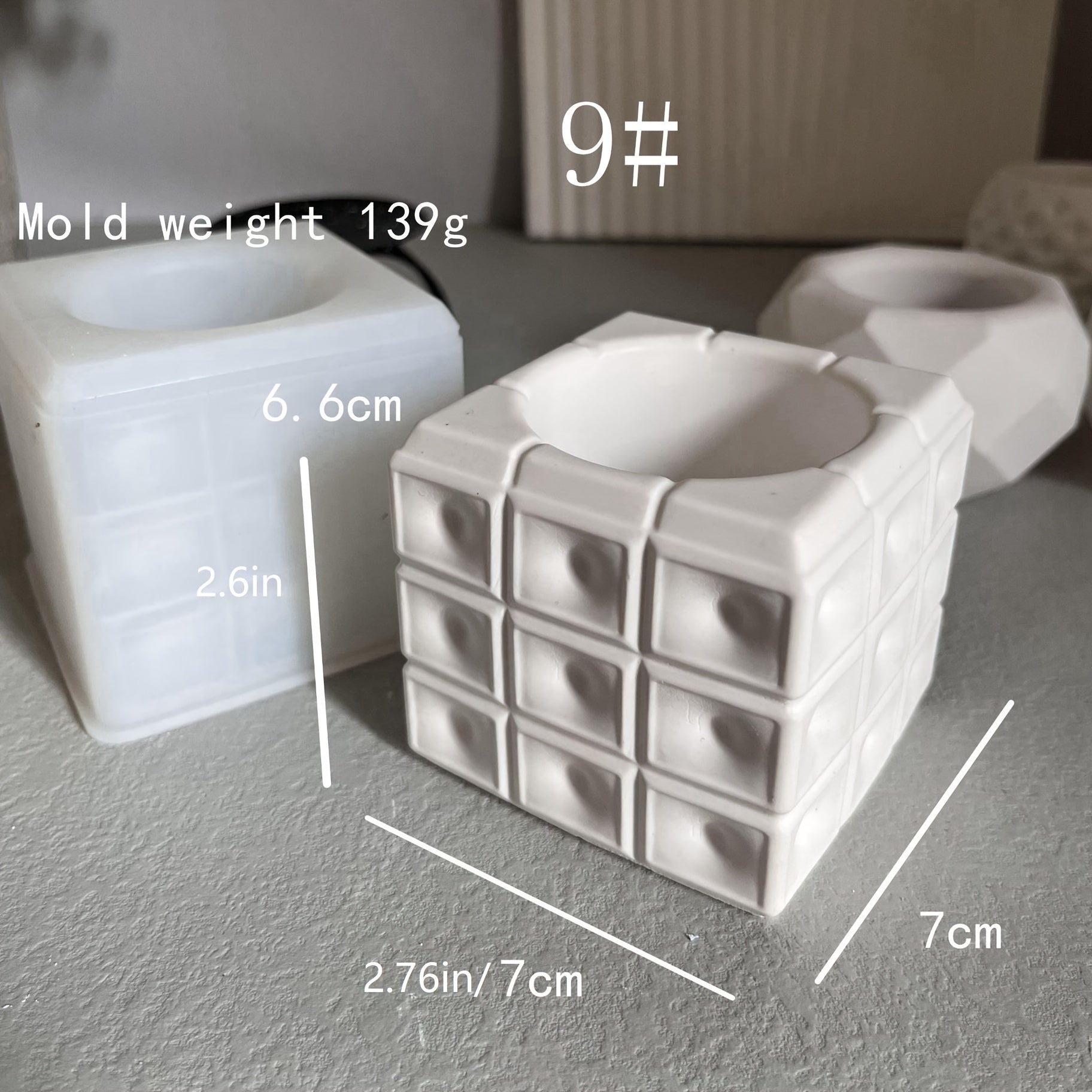 Silicone Mold for Plant Pot, Candle Holder, Aroma Wax, Succulent Flower Pot