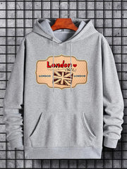 'London' Umbrella Print Hoodie Hoodies For Men