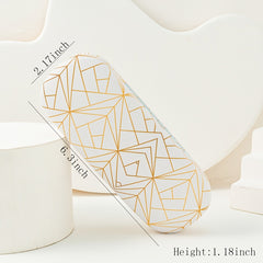 Solid Glasses Case for Women with Line Print