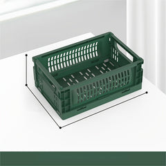 Small Folding Storage Basket for Picnics and Organization