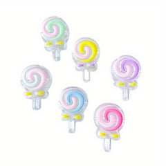 5pcs 28 18mm Acrylic Lollipop String Beads DIY Hair Rope Bracelet