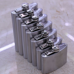 1pc Stainless Steel Hip Flask Alcohol Whiskey Liquor Pocket Flask