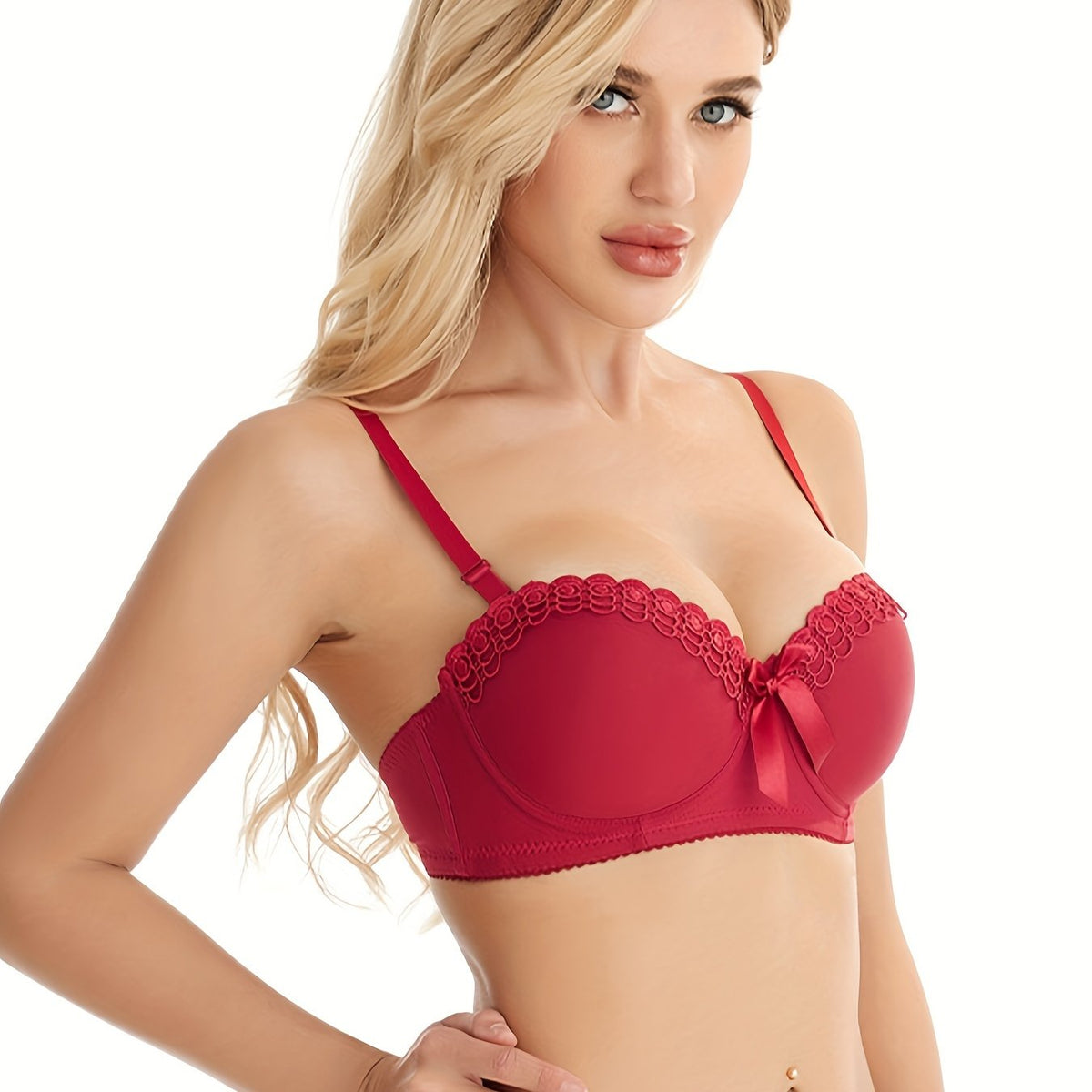 Bow Tie Push Up Bra Women's Lingerie