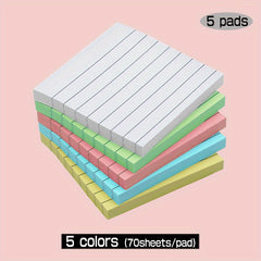 10 Pastel Sticky Notes 3x3 Lined Adhesive Memo Small Pads