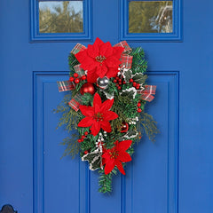 Ribbon Christmas Flower Hanging Decoration