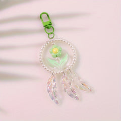 Y2K Beaded Keychain Pendant Bracelet Bag Accessories
