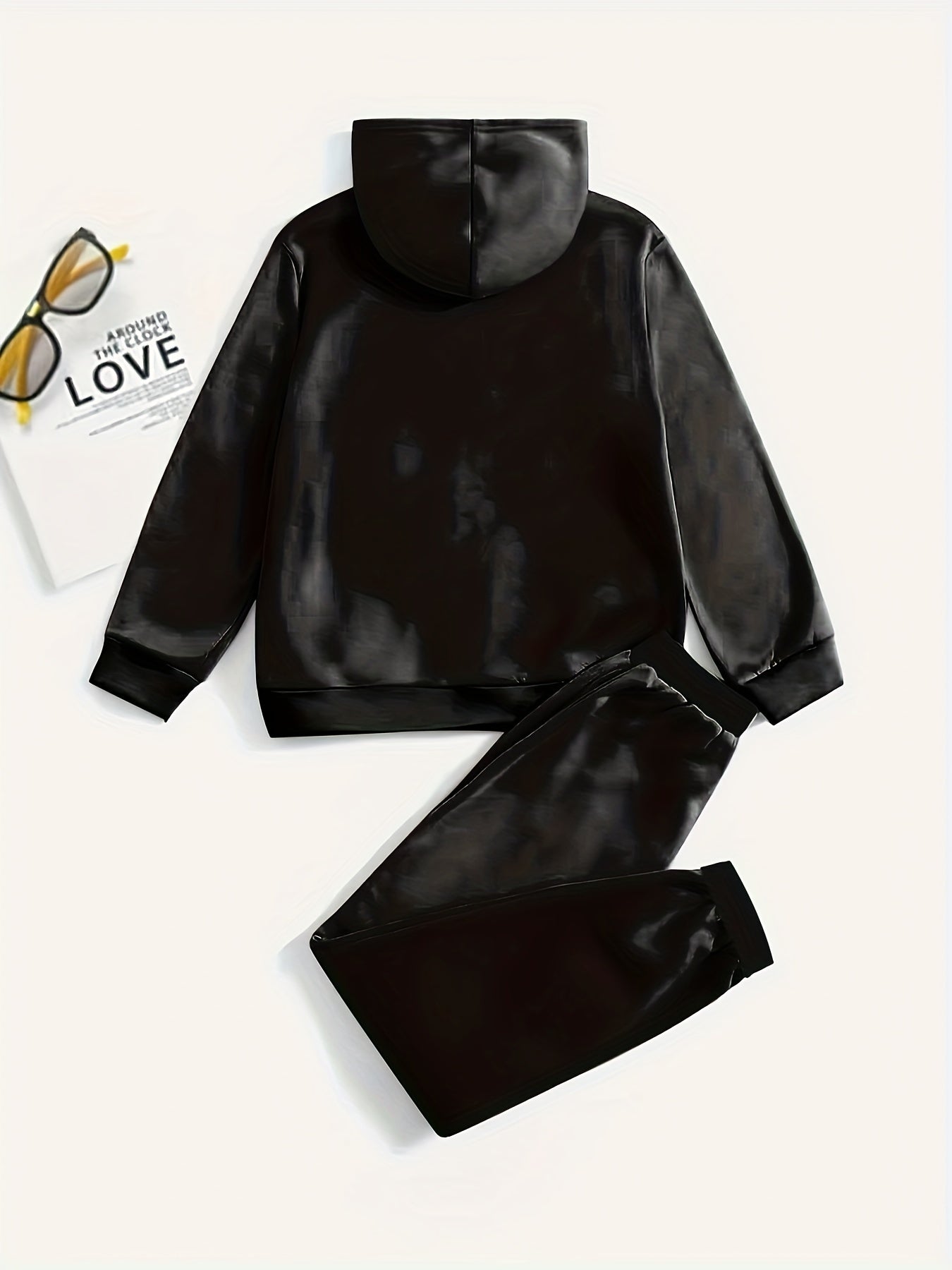 Kids 2pc Sports Suits Hoodies Jogger Pants Comfy Casual Outfits Boys Girls