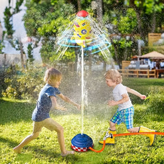 Sprinkler Water Spray Rocket Toy for Outdoor Summer Fun