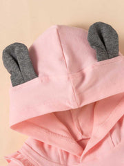 Girls Ruffled Pullover & Bow Trousers Set