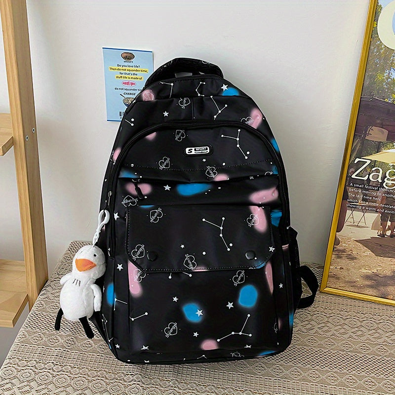 Rainbow Tie Dye Backpack Large Capacity Schoolbag