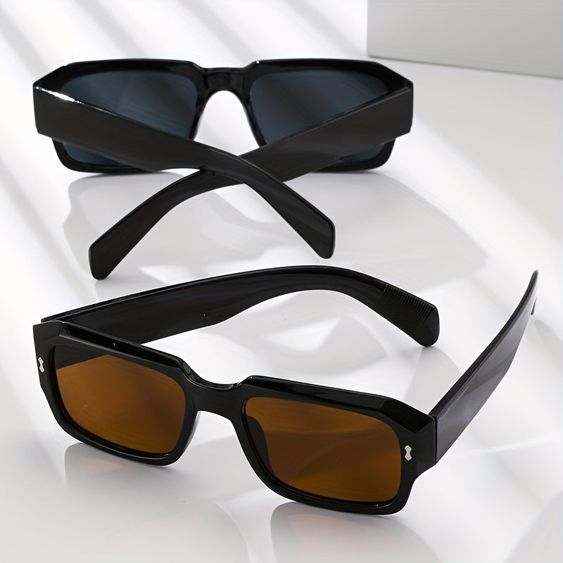 Square Sunglasses Vintage Retro UV 400 Protection Travel Shades