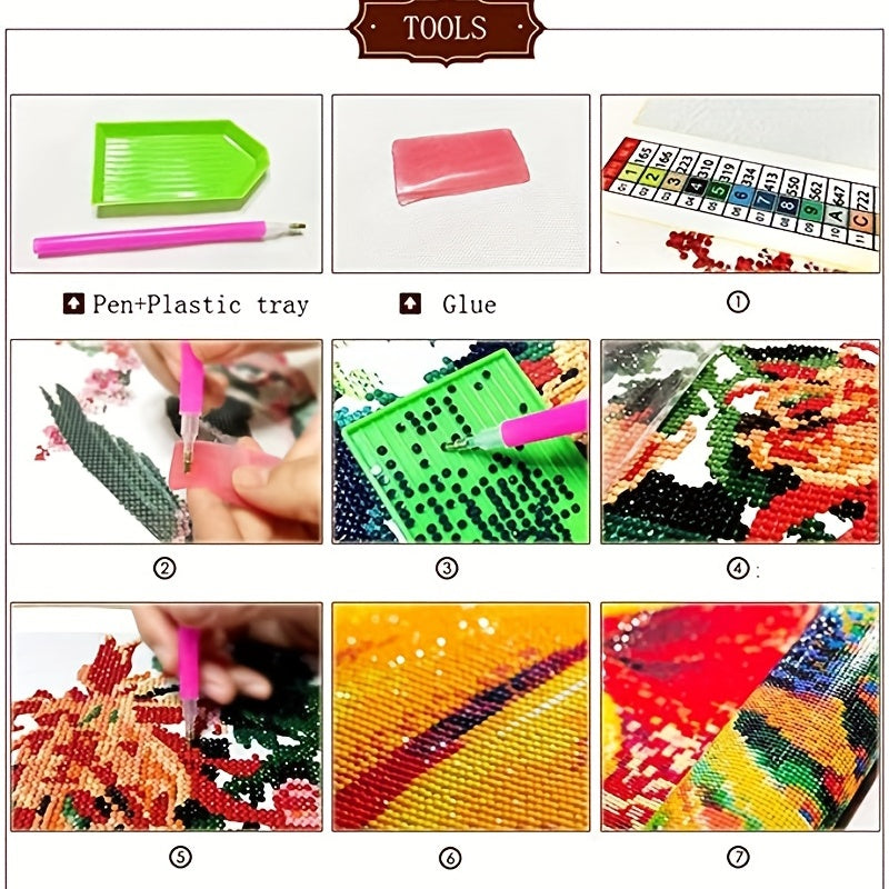 Owl Animal Diamond Painting Kit Round Drill DIY Home Decor