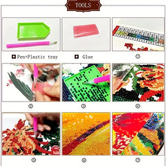 Owl Animal Diamond Painting Kit Round Drill DIY Home Decor