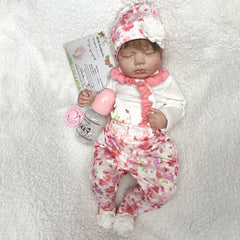 Genesis Painted Girl Bebe Reborn Dolls With Rooted Brown Hair