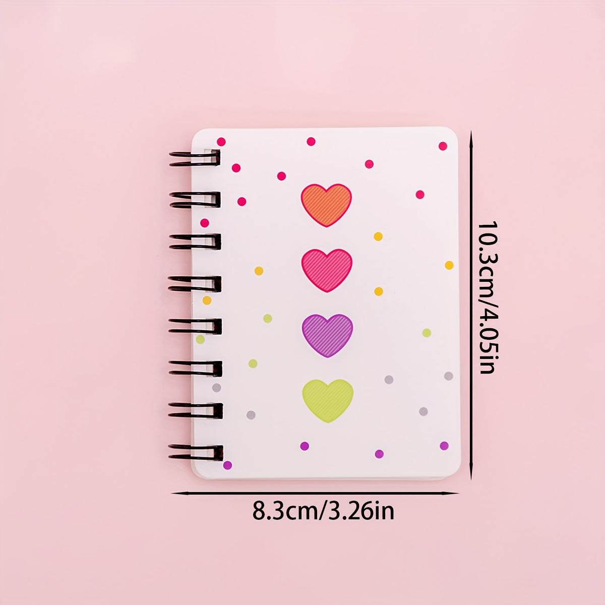 Love Side Flip Coil Book Mini Portable Loose leaf 80sheets Notebook A7