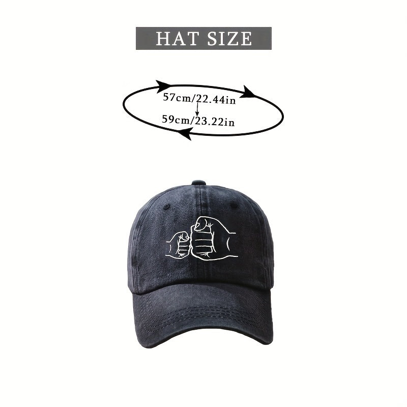 Washed Distressed Baseball Cap Adjustable Dad Hat for Men & Women