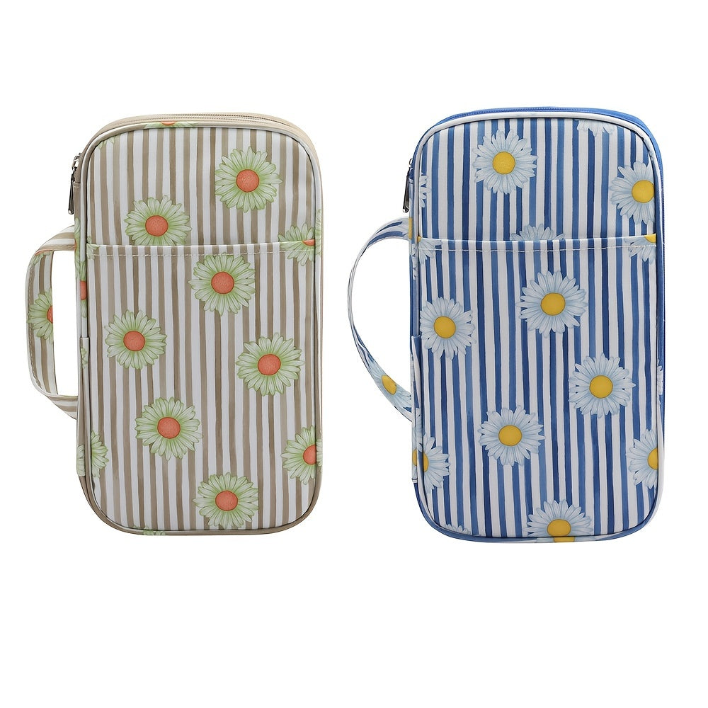 Double Layer Portable Crochet Storage Bag Lightweight Handbag