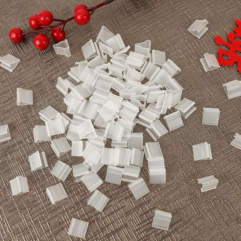 100pcs Clear Balloon Sealing Clip V-shaped Sealing Clip Wedding Party Christmas