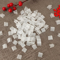 100pcs Clear Balloon Sealing Clip V-shaped Sealing Clip Wedding Party Christmas