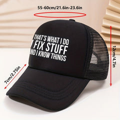 Hip Hop Mesh Trucker Hat Sunscreen Dad Cap