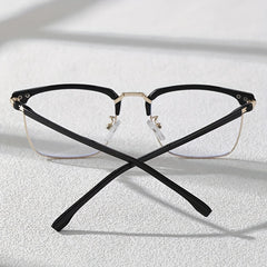 Men's Oval Frame Glasses All Match Plastic Eyewear