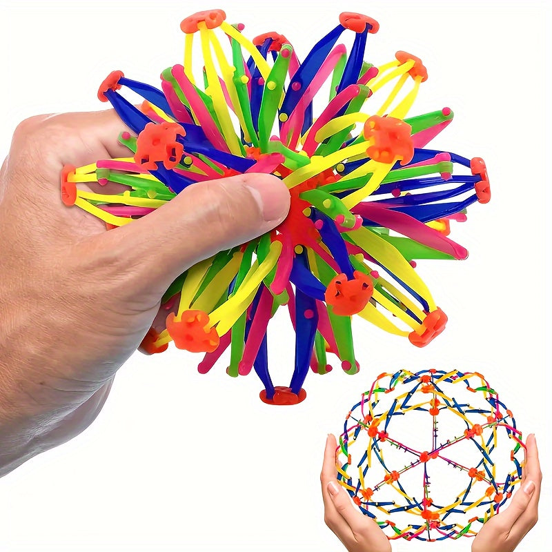 Colorful Expandable Stress Ball Rainbow Sensory Fidget Ball