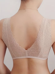 Lace Front Buckle Bra Push Up Anti sagging Lingerie